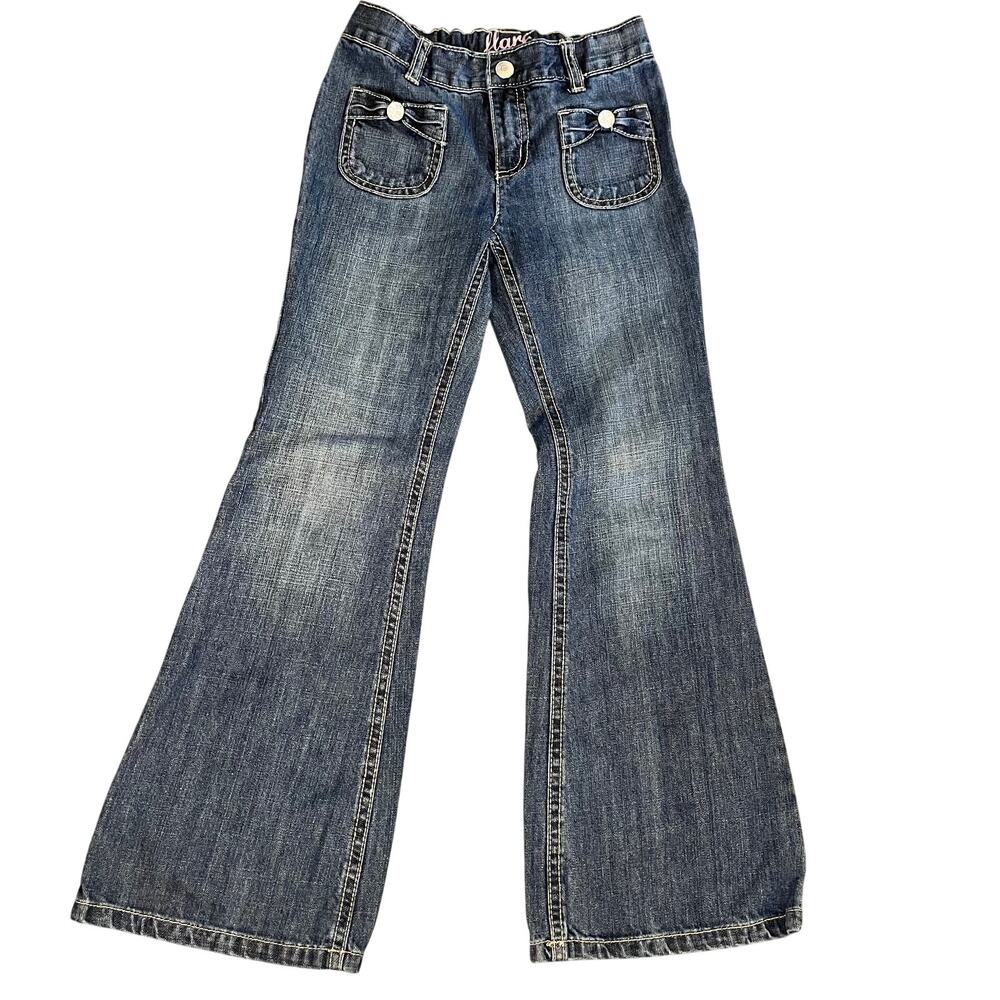 Gymboree Flare Denim Jeans cotton girls size 8 pants wide bell bottom